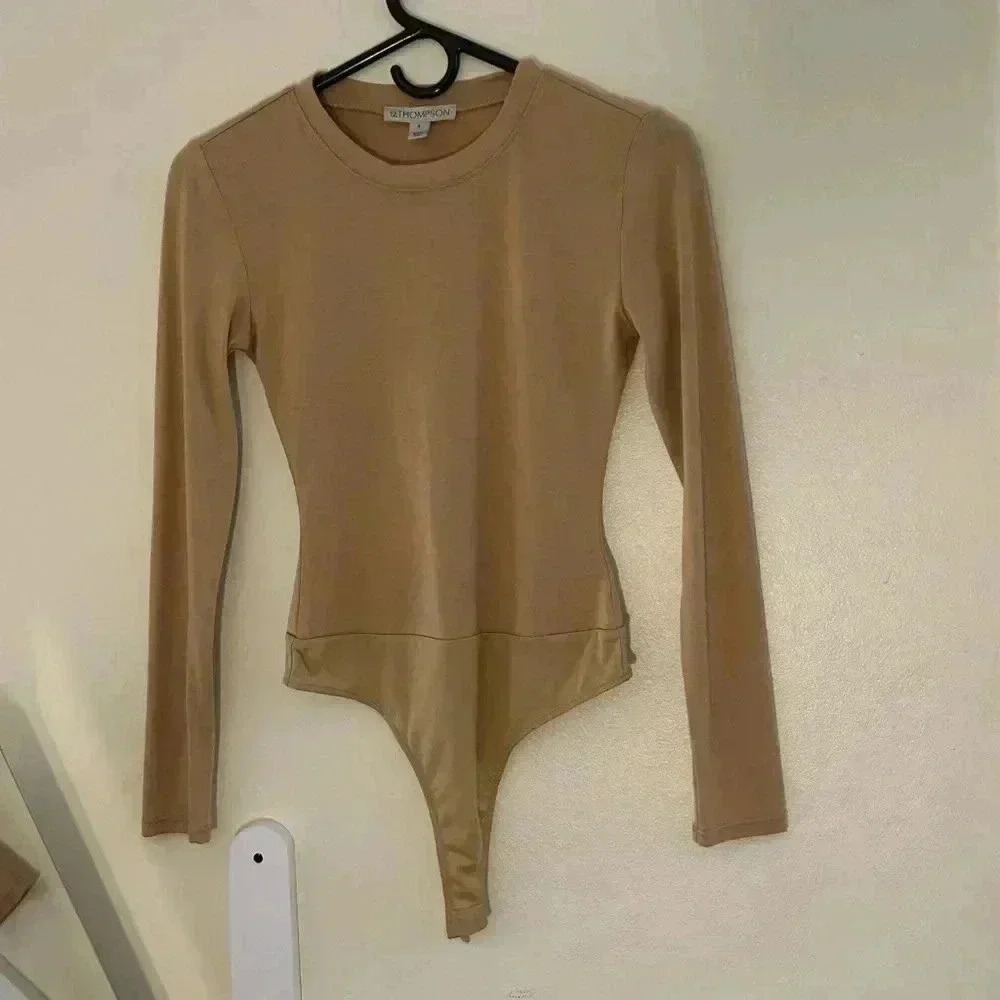 Tan 12 Thompson bodysuit/leotard